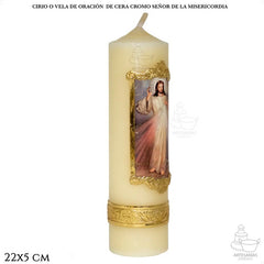 Cirio O Vela De Oración Señor De La Misericordia