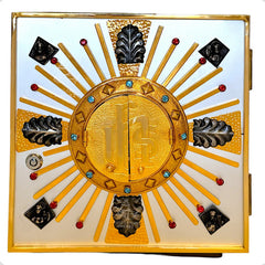 Sagrario Con Expositor De Santísimo Jhs 30x30 Cm Jhs 4 Evangelistas