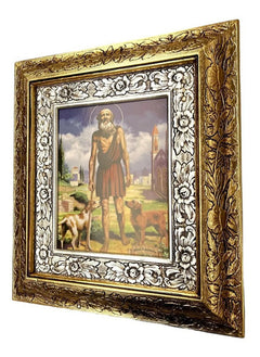 Cuadro Lazaro De Betania 45x40 Cm A#1 Combinado Oro Y Plata Oro Y Plata