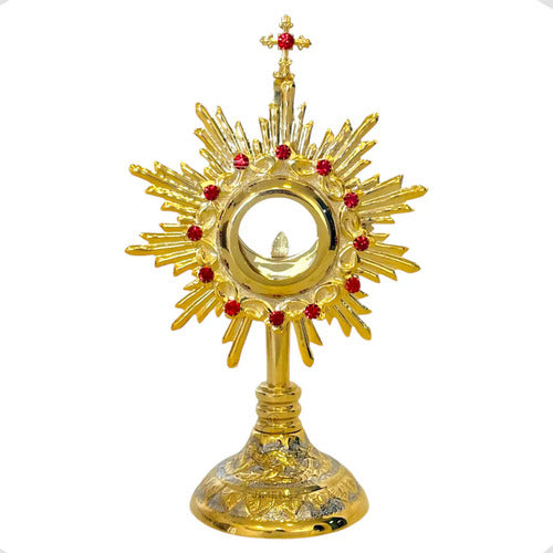 Custodia Eucarística Ostensorio Santísimo Tradicional 26 Cm