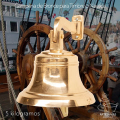 Campana de bronce náutica de 5 kg para casa o barco