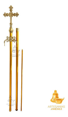 Porta Estandarte Cruz Simbolos De Los 4 Evangelistas