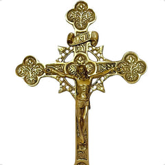 Cristo Barroco De Bronce 65 Cm Para Altar Pie De Leon Bronce