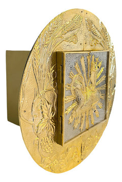 Sagrario Con Expositor De Santísimo Redondo Uvas 70x70