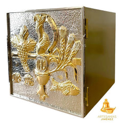 Sagrario Catolico Simbolos Liturgicos 30x30 Cm E1