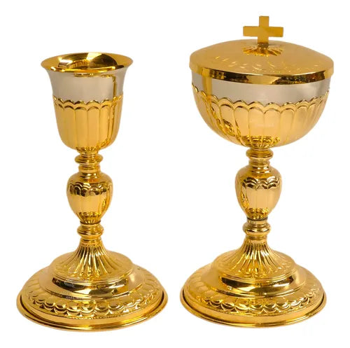 Caliz Copon Y Patena Liturgico Vaso Sagrado C10