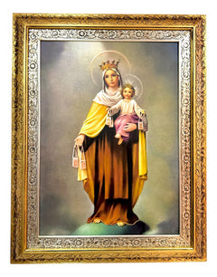 Cuadro San Jose 90x70 Cm Combinado Oro Y Plata Oro Y Plata