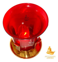 Lampara O Luz Del Santísimo Dorada Corona De Espinas