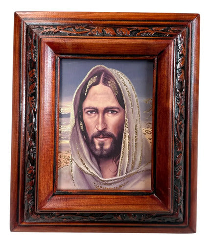 Cuadro Rostro De La Virgen De Guadalupe C00012 Nogal Nogal