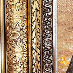 Cuadro Virgen De Guadalupe 88x69 Cm Combinado Oro Y Plata Oro Y Plata