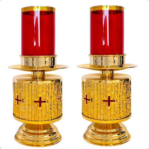 Candeleros Para Altar De Iglesia O Capilla Cruces Grandes Cruces