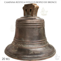 Campana De Bronce De 20 Kg Modelo Europeo Rustica