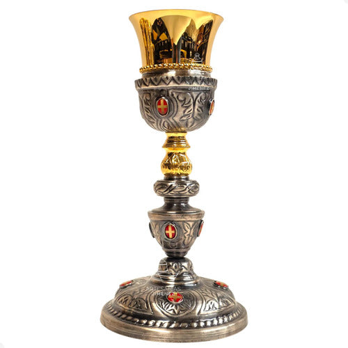 Caliz O Vaso Sagrado Para Iglesia O Capilla Cruz Pavonado C1