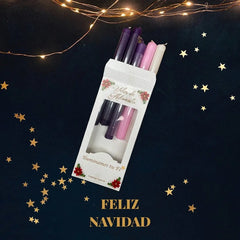 Velas De Adviento De Navidad 5 Piezas