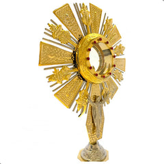 Custodia Eucaristica Ostensorio Cristo Rey Alpaca 70 Cm