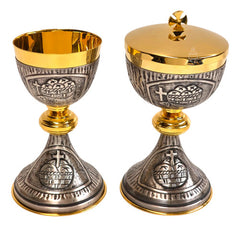 Caliz Copon Y Patena Liturgico Vaso Sagrado D02