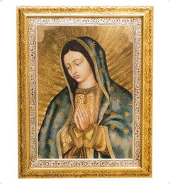 Cuadro San Jose 90x70 Cm Combinado Oro Y Plata Oro Y Plata