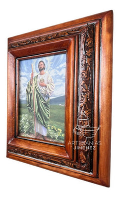 Cuadro San Judas Tadeo Nogal C02 Nogal