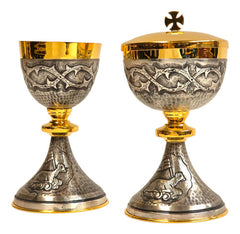 Caliz Copon Y Patena Liturgico Vaso Sagrado D05