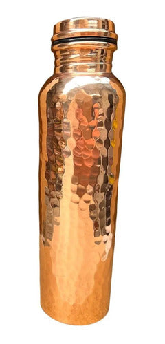 Botella De Agua Cobre Artesanal Fitness ® Salud Full Cobre