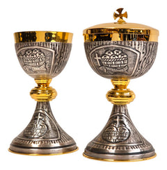Caliz Copon Y Patena Liturgico Vaso Sagrado D02