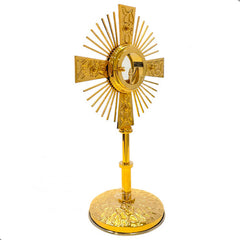 Custodia Liturgica Ostensorio Santísimo De Alpaca 55 Cm