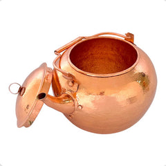 Cafetera O Tetera Con Tapa De Cobre Artesanal De 2 Litros