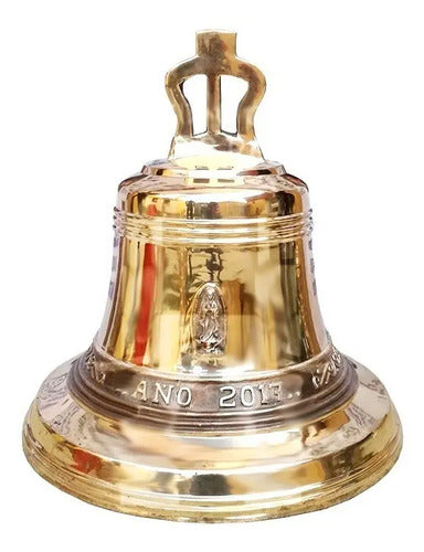 Campana de bronce personalizada de 100 kg abrillantada