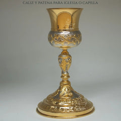 Caliz Para Iglesia O Capilla Con Patena T17 Vaso Sagrado