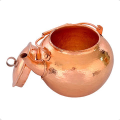 Cafetera O Tetera Con Tapa De Cobre Artesanal De 2 Litros