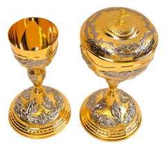 Caliz Copon Y Patena Vasos Sagrados Liturgico Extra Grande