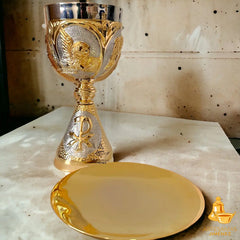 Caliz Para Iglesia O Capilla Con Patena A918 4 Evangelistas