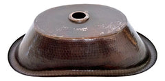 Lavamanos O Lavabo De Cobre Martillado 49x29 Cm Patinado Patinado Cobre Envejecido