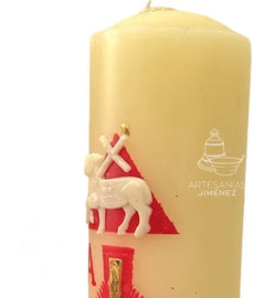 Cirio Pascual 22x5, Vela De Oración, 16 Piezas Blanco Cristiano