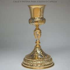 Caliz Para Iglesia O Capilla Con Patena T16 Vaso Sagrado