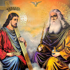 Cuadro Divina Providencia 90x70 Cm T321