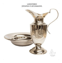 Lavatorio Liturgico Jofaina Aguamanil A854 Plateado Iglesia