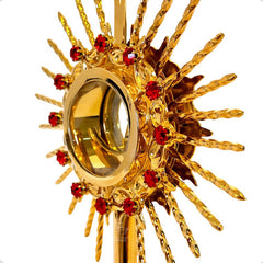 Custodia Eucarística Ostensorio Santísimo Tradicional 27 Cm