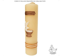 Cirio O Vela De Oración Bautizo