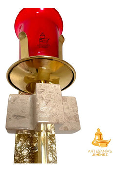 Lampara O Luz Del Santisimo Cruz 1/2 Semana C1 Dorado