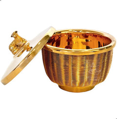 Cesto Copon Liturgico 120 Hostias Dorado