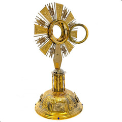 Custodia Eucaristica Ostensorio Cristo Rey Alpaca 60 Cm
