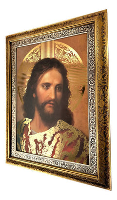 Cuadro San Jose 90x70 Cm Combinado Oro Y Plata Oro Y Plata