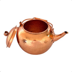 Cafetera O Tetera Con Tapa De Cobre Artesanal De 2 Litros