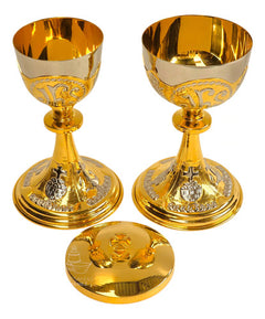 Caliz Copon Y Patena Liturgico Jhs Y Símbolos Litúrgicos C1