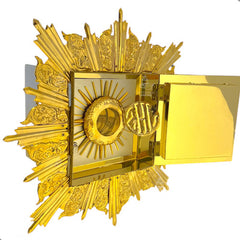 Sagrario Mediano Con Expositor Y Resplandor Cordero Iglesia
