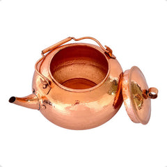 Cafetera O Tetera Con Tapa De Cobre Artesanal De 2 Litros