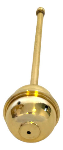 Hisopo De 18 Cm Para Acetre Color Dorado