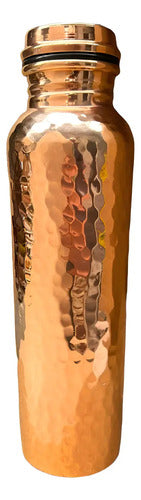 Botella De Agua Cobre Artesanal Fitness ® Salud Full Cobre