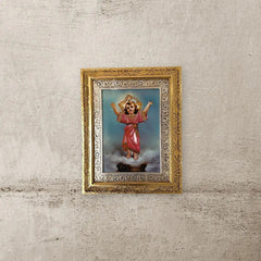 Cuadro Divino Niño Jesus 60x47 Cm Combinado Oro Y Plata Oro Y Plata